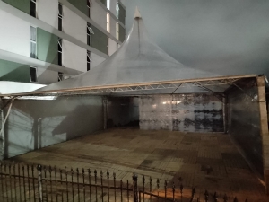 TENDA CHAPÉU DE BRUXA 10X10 TRANSPARENTE